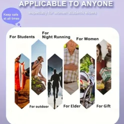 Personal Safety Alarm 130dB Loud Self Defense Keychain Siren with LED Strobe Light Personal Emergency Security Safe Devices Key Chain Alarms for Women Elderly