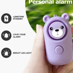 Personal Safety Alarm, 130dB High-frequency Alarm With LED Light For Women Elderly, Suitable For Outdoor Survival And Emergency