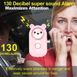 Personal Safety Alarm, 130dB High-frequency Alarm With LED Light For Women Elderly, Suitable For Outdoor Survival And Emergency