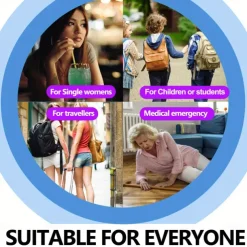 Personal Safety Alarm, 130dB High-frequency Alarm With LED Light For Women Elderly, Suitable For Outdoor Survival And Emergency