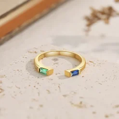 Personalized Birthstone Ring Custom Best Gift for Mom - Engraved Jewelry for Women, Gift for Mother's Day, Women's Day, Valentine's Day, Anniversary, Christmas, Birthday