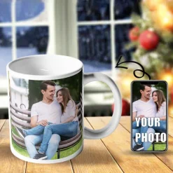 Personalized Photo Gift Mug Custom Wedding Gift for Couple Wedding Gift Coffee Mugs Cup Custom Ceramic Mug Customizable Mug 11oz