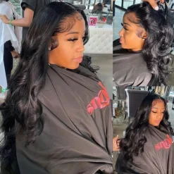 Peruvian Free/Middle Part 13x4 Body Wave Lace Frontal 100% Human Hair Natural Color Remy Hair Lace Front