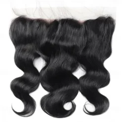 Peruvian Free/Middle Part 13x4 Body Wave Lace Frontal 100% Human Hair Natural Color Remy Hair Lace Front