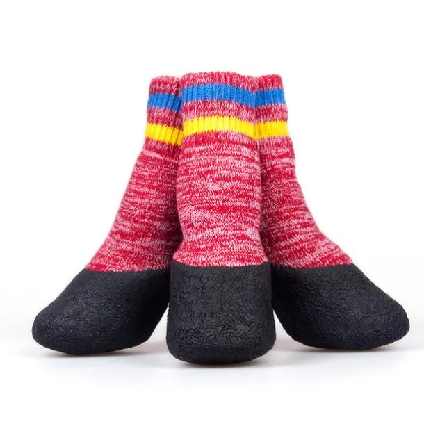 Pet Dog Socks Dog Boots Shoes Puppy Outdoor Indoor Waterproof Nonslip Sports Socks Shoes Boots For Dog Rubber Sole Paw Protection For Small Medium Large Pet Dog (#3, Black)