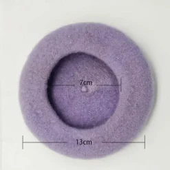 Pet Mini Beret Teddy Dog Painter Wool Hat Cat Pet Photo Headwear