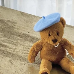 Pet Mini Beret Teddy Dog Painter Wool Hat Cat Pet Photo Headwear