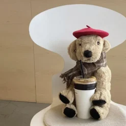 Pet Mini Beret Teddy Dog Painter Wool Hat Cat Pet Photo Headwear