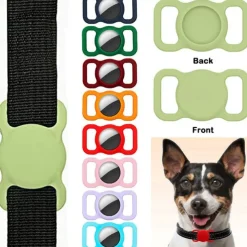 Pet Silicone Protective Case For Airtag GPS Finder Dog Cat Collar Loop For Apple Airtags Locator Tracker Anti-lost Device