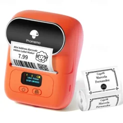 PhomemoM110 Mini Portable Barcode Label Clothing Price Tag Tag Tag Sticker Thermal Label Printer