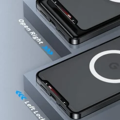 Phone Case For Google Pixel 9 Pro Pixel 9 Pro XL Pixel 8 Pro Pixel 8 Pixel 9 Pixel 7 Pixel 7 Pro Back Cover Magnetic Adsorption Portable Translucent Ultra-thin Solid Colored PC Metal