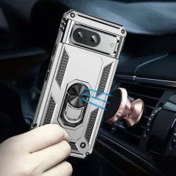 Phone Case For Google Pixel 9 Pro Pixel 9 Pro XL Pixel 8 Pro Pixel 8 Pixel 9 Pixel 7 Pixel 7 Pro Pixel 6 Pixel 6 Pro Back Cover Ring Holder Magnetic Shockproof Retro TPU PC