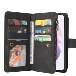Phone Case For Google Pixel 7 Pixel 7 Pro Pixel 6 Pixel 6 Pro Wallet Case Bumper Frame Full Body Protective Dustproof Solid Colored TPU PU Leather