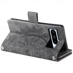 Phone Case For Google Pixel 8 Pro Pixel 8 Pixel 7 Pixel 7 Pro Pixel 6 Pixel 6 Pro Back Cover with Stand Holder with Wrist Strap Card Slot Retro TPU PU Leather