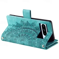 Phone Case For Google Pixel 8 Pro Pixel 8 Pixel 7 Pixel 7 Pro Pixel 6 Pixel 6 Pro Back Cover with Stand Holder with Wrist Strap Card Slot Retro TPU PU Leather