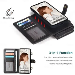 Phone Case For Google Pixel Pixel 7 Pixel 7 Pro Pixel 6 Pixel 6 Pro Wallet Case Bumper Frame Magnetic Full Body Protective Solid Colored PU Leather
