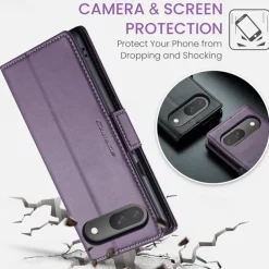 Phone Case For Google Pixel 9 Pro Pixel 9 Pro XL Pixel 8 Pro Pixel 8 Pixel 9 Flip Cover with Stand Holder Magnetic Card Slot Retro TPU PU Leather