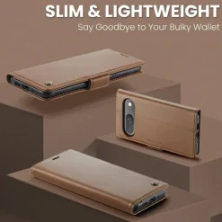 Phone Case For Google Pixel 9 Pro Pixel 9 Pro XL Pixel 8 Pro Pixel 8 Pixel 9 Flip Cover with Stand Holder Magnetic Card Slot Retro TPU PU Leather