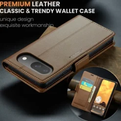 Phone Case For Google Pixel 9 Pro Pixel 9 Pro XL Pixel 8 Pro Pixel 8 Pixel 9 Flip Cover with Stand Holder Magnetic Card Slot Retro TPU PU Leather