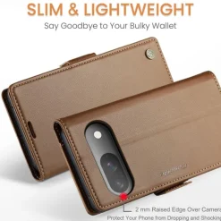 Phone Case For Google Pixel 9 Pro Pixel 9 Pro XL Pixel 8 Pro Pixel 8 Pixel 9 Flip Cover with Stand Holder Magnetic Card Slot Retro TPU PU Leather