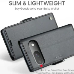 Phone Case For Google Pixel 9 Pro Pixel 9 Pro XL Pixel 8 Pro Pixel 8 Pixel 9 Flip Cover with Stand Holder Magnetic Card Slot Retro TPU PU Leather