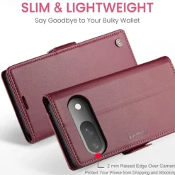 Phone Case For Google Pixel 9 Pro Pixel 9 Pro XL Pixel 8 Pro Pixel 8 Pixel 9 Flip Cover with Stand Holder Magnetic Card Slot Retro TPU PU Leather