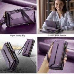 Phone Case For Google Pixel 9 Pro Pixel 9 Pro XL Pixel 8 Pro Pixel 8 Pixel 9 Wallet Case Magnetic Zipper Support Wireless Charging Retro TPU PC