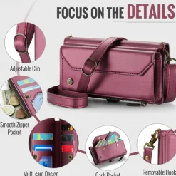 Phone Case For Google Pixel 9 Pro Pixel 9 Pro XL Pixel 8 Pro Pixel 8 Pixel 9 Wallet Case Magnetic Zipper Support Wireless Charging Retro TPU PC