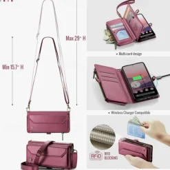 Phone Case For Google Pixel 9 Pro Pixel 9 Pro XL Pixel 8 Pro Pixel 8 Pixel 9 Wallet Case Magnetic Zipper Support Wireless Charging Retro TPU PC