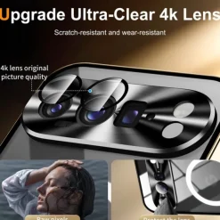 Phone Case For Google Pixel 9 Pro Pixel 9 Pro XL Pixel 8 Pro Pixel 8 Pixel 9 Pixel 7 Pixel 7 Pro Magnetic Adsorption With Magsafe Transparent Camera Lens Protector Support Wireless Charging Acrylic