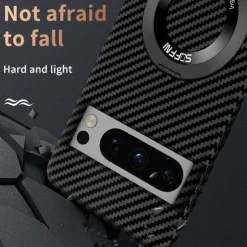 Phone Case For Google Pixel 8 Pro Pixel 8 Pixel 7 Pixel 7 Pro Back Cover with Stand Holder Support Wireless Charging Shockproof PC Metal