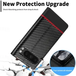 Phone Case For Google Pixel 9 Pro Pixel 9 Pro XL Pixel 8 Pro Pixel 8 Pixel 9 Pixel 7 Pixel 7 Pro Pixel 6 Pixel 6 Pro Flip Cover with Stand Holder Card Slot Shockproof Retro TPU PU Leather