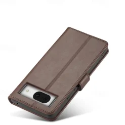 Phone Case For Google Pixel 9 Pro Pixel 9 Pro XL Pixel 8 Pro Pixel 8 Pixel 9 Pixel 7 Pixel 7 Pro Pixel 6 Pixel 6 Pro Flip Cover with Stand Holder Magnetic Card Slot Retro TPU PU Leather