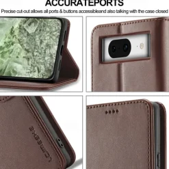 Phone Case For Google Pixel 9 Pro Pixel 9 Pro XL Pixel 8 Pro Pixel 8 Pixel 9 Pixel 7 Pixel 7 Pro Pixel 6 Pixel 6 Pro Flip Cover with Stand Holder Magnetic Card Slot Retro TPU PU Leather