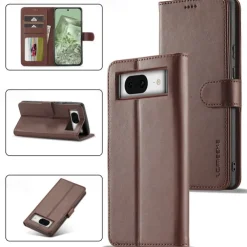 Phone Case For Google Pixel 9 Pro Pixel 9 Pro XL Pixel 8 Pro Pixel 8 Pixel 9 Pixel 7 Pixel 7 Pro Pixel 6 Pixel 6 Pro Flip Cover with Stand Holder Magnetic Card Slot Retro TPU PU Leather