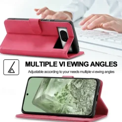 Phone Case For Google Pixel 9 Pro Pixel 9 Pro XL Pixel 8 Pro Pixel 8 Pixel 9 Pixel 7 Pixel 7 Pro Pixel 6 Pixel 6 Pro Flip Cover with Stand Holder Magnetic Card Slot Retro TPU PU Leather