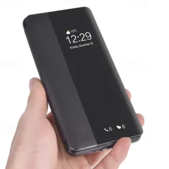 Phone Case For Huawei P40 P30 P20 P10 Pro Lite Mate 40 20 10 Pro Smart Side Window Flip Use to Open Automatically Open Close Auto Sleep All Inclusive Mobile Phone Case