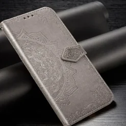 Phone Case For Huawei P40 P40 Pro P40 lite Wallet Case with Stand Holder Flip Wallet Flower TPU PU Leather