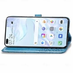 Phone Case For Huawei P40 P40 Pro P40 lite Wallet Case with Stand Holder Flip Wallet Flower TPU PU Leather