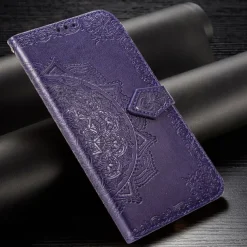 Phone Case For Huawei P40 P40 Pro P40 lite Wallet Case with Stand Holder Flip Wallet Flower TPU PU Leather