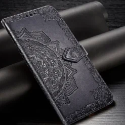 Phone Case For Huawei P40 P40 Pro P40 lite Wallet Case with Stand Holder Flip Wallet Flower TPU PU Leather