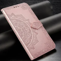 Phone Case For Huawei P40 P40 Pro P40 lite Wallet Case with Stand Holder Flip Wallet Flower TPU PU Leather