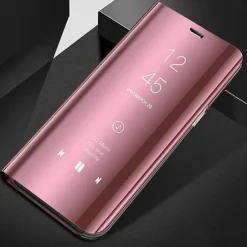 Phone Case For Huawei P30 P30 Pro P30 Lite P10 Plus P20 P20 Pro P20 lite P10 Lite P10 P9 lite mini Full Body Case with Stand Holder Flip Mirror Solid Color PC