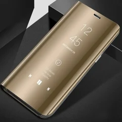 Phone Case For Huawei P30 P30 Pro P30 Lite P10 Plus P20 P20 Pro P20 lite P10 Lite P10 P9 lite mini Full Body Case with Stand Holder Flip Mirror Solid Color PC