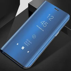 Phone Case For Huawei P30 P30 Pro P30 Lite P10 Plus P20 P20 Pro P20 lite P10 Lite P10 P9 lite mini Full Body Case with Stand Holder Flip Mirror Solid Color PC