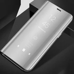 Phone Case For Huawei P30 P30 Pro P30 Lite P10 Plus P20 P20 Pro P20 lite P10 Lite P10 P9 lite mini Full Body Case with Stand Holder Flip Mirror Solid Color PC