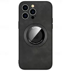 Phone Case For iPhone 16 15 14 Pro Max Plus 15 14 Pro Max 13 12 11 Pro Max Back Cover with Stand Holder Support Wireless Charging Shockproof TPU PU Leather