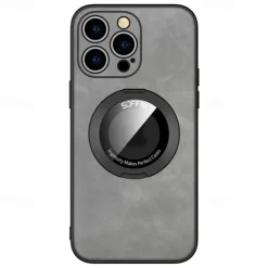 Phone Case For iPhone 16 15 14 Pro Max Plus 15 14 Pro Max 13 12 11 Pro Max Back Cover with Stand Holder Support Wireless Charging Shockproof TPU PU Leather