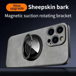 Phone Case For iPhone 16 15 14 Pro Max Plus 15 14 Pro Max 13 12 11 Pro Max Back Cover with Stand Holder Support Wireless Charging Shockproof TPU PU Leather