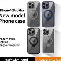 Phone Case For iPhone 16 15 14 Pro Max Plus 13 12 Pro Max Back Cover Magnetic Support Wireless Charging Shockproof Retro TPU PC